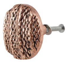 Round Jute Shape Antique Copper Aluminium Dresser Knob